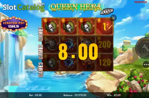 Οθόνη3. Queen Hera Scratch Κουλοχέρης