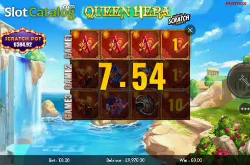 Οθόνη4. Queen Hera Scratch Κουλοχέρης