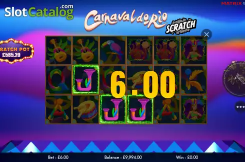 Οθόνη3. Carnaval do Rio Scratch Κουλοχέρης
