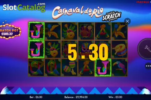 Οθόνη4. Carnaval do Rio Scratch Κουλοχέρης