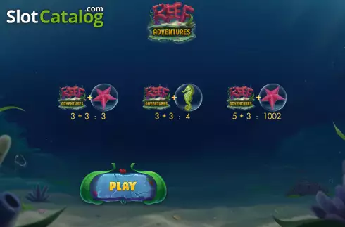 Οθόνη5. Reef Adventures Scratch Κουλοχέρης