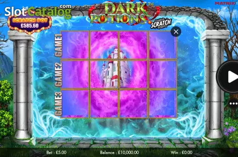 Οθόνη2. Dark Potions Scratch Κουλοχέρης