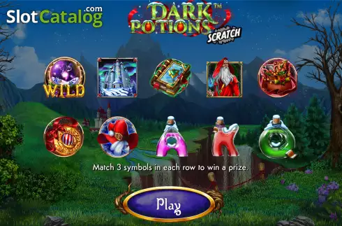 Οθόνη5. Dark Potions Scratch Κουλοχέρης