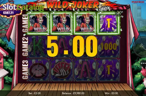 Οθόνη4. Wild Joker Scratch Κουλοχέρης