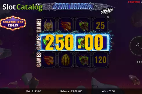 Οθόνη4. Star Dragon Scratch Κουλοχέρης