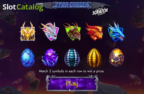 Οθόνη5. Star Dragon Scratch Κουλοχέρης