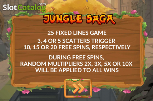 Οθόνη2. Jungle Saga Κουλοχέρης