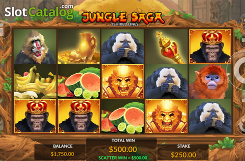 Οθόνη4. Jungle Saga Κουλοχέρης