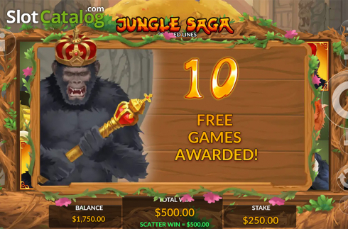 Οθόνη5. Jungle Saga Κουλοχέρης