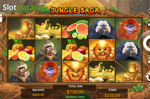 Οθόνη8. Jungle Saga Κουλοχέρης
