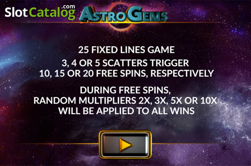 Οθόνη2. Astro Gems Κουλοχέρης