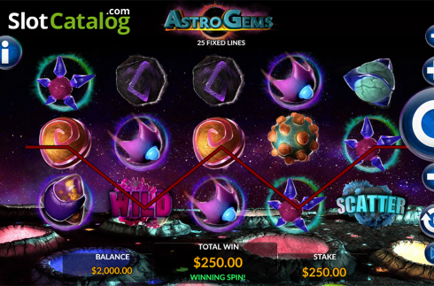 Οθόνη4. Astro Gems Κουλοχέρης