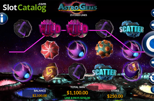 Οθόνη5. Astro Gems Κουλοχέρης