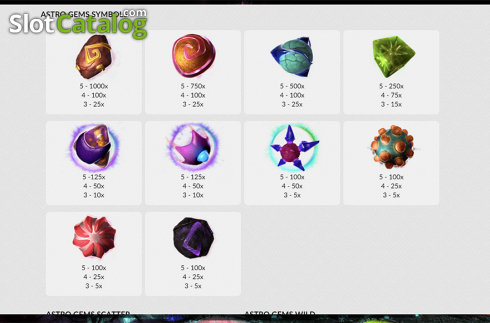 Οθόνη8. Astro Gems Κουλοχέρης