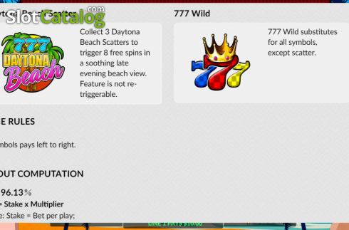 Οθόνη6. 777 Daytona Beach Κουλοχέρης