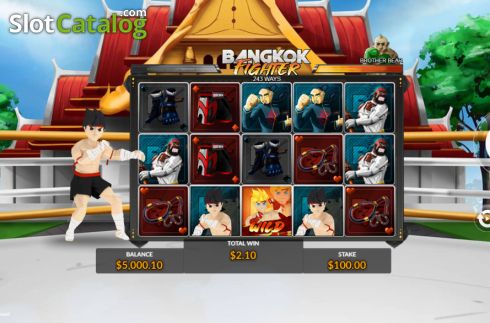 Οθόνη2. Bangkok Fighter Κουλοχέρης