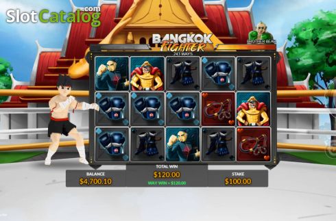 Οθόνη3. Bangkok Fighter Κουλοχέρης