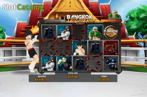 Οθόνη5. Bangkok Fighter Κουλοχέρης