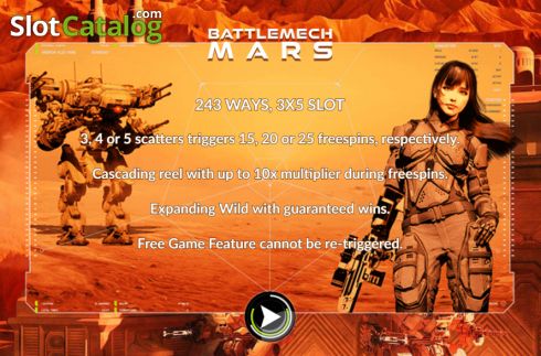 Οθόνη5. Battlemech Mars Κουλοχέρης