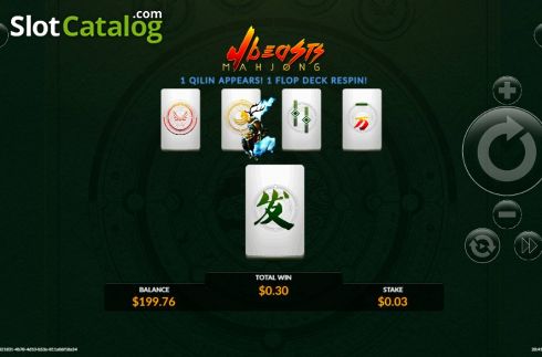 Οθόνη4. 4 Beasts Mahjong Κουλοχέρης