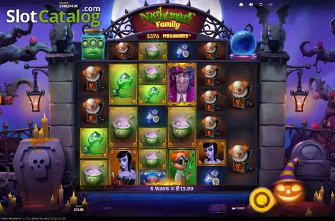 Οθόνη6. Nightmare Family Megaways Κουλοχέρης