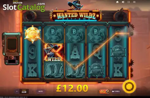 Οθόνη4. Wanted Wildz Extreme Κουλοχέρης