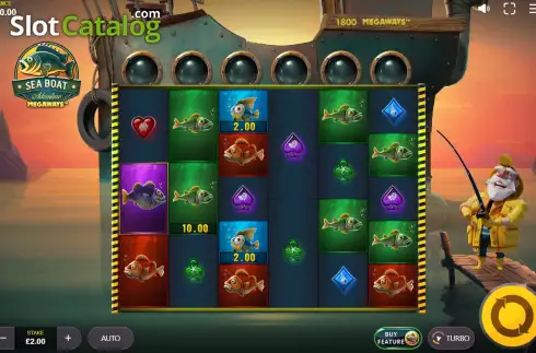 Οθόνη2. Sea Boat Adventure Megaways Κουλοχέρης