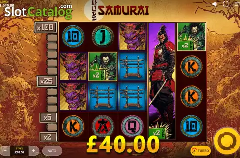 Οθόνη3. Samurai Wildz Κουλοχέρης