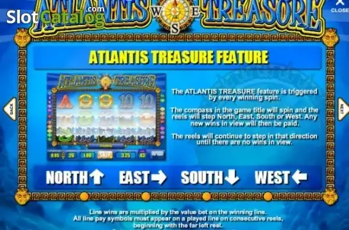 Πίνακας πληρωμών 2. Atlantis Treasure (Mazooma) Κουλοχέρης