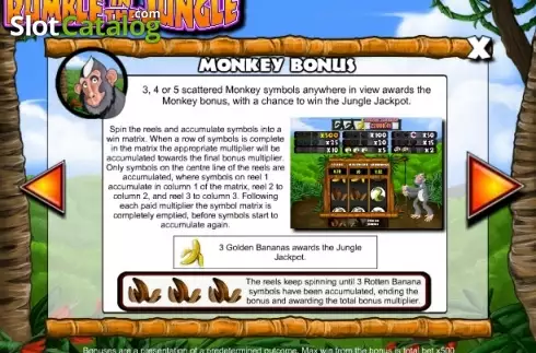 Πίνακας πληρωμών 3. Rumble in the Jungle Κουλοχέρης