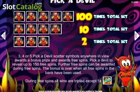 Πίνακας πληρωμών 3. Little Devil Κουλοχέρης