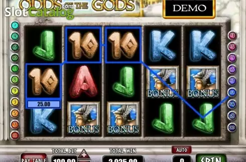 Οθόνη7. Odds of the Gods Κουλοχέρης