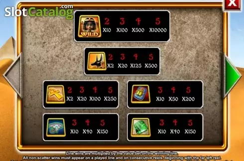 Οθόνη2. Egyptian Treasures (Mazooma) Κουλοχέρης