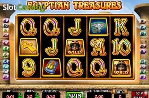 Οθόνη5. Egyptian Treasures (Mazooma) Κουλοχέρης