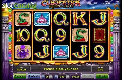 Οθόνη2. Cleopatra Queen of Slots (Mazooma) Κουλοχέρης