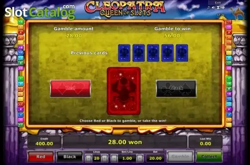 Οθόνη4. Cleopatra Queen of Slots (Mazooma) Κουλοχέρης