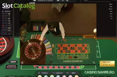 Οθόνη2. Sanremo Roulette Κουλοχέρης