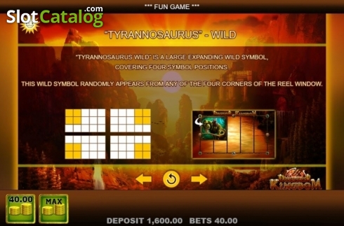 Οθόνη9. Dinosaur Kingdom Κουλοχέρης