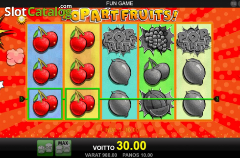 Οθόνη3. Pop Art Fruits Κουλοχέρης