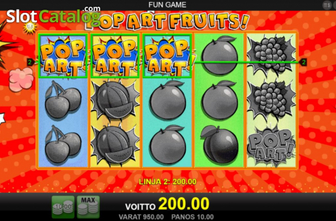 Οθόνη4. Pop Art Fruits Κουλοχέρης
