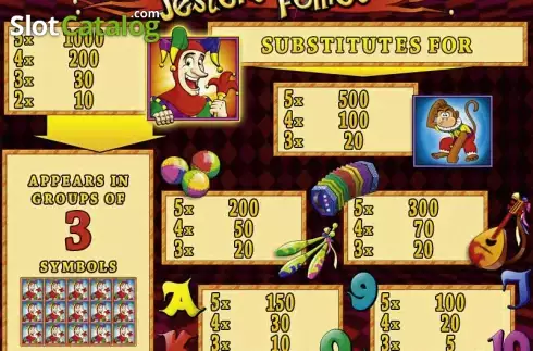 Οθόνη2. Jester's Follies Κουλοχέρης