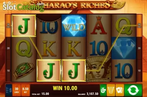 Οθόνη5. Pharao's Riches Κουλοχέρης