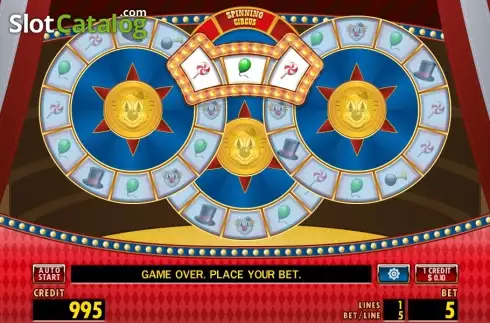 Οθόνη3. Spinning Circus Κουλοχέρης