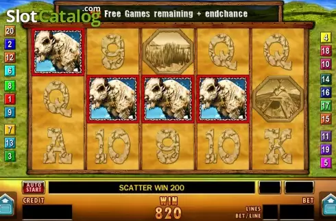 Οθόνη5. White Buffalo (Merkur) Κουλοχέρης 