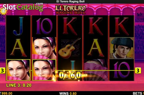 Οθόνη3. El Torero Raging Bull Κουλοχέρης