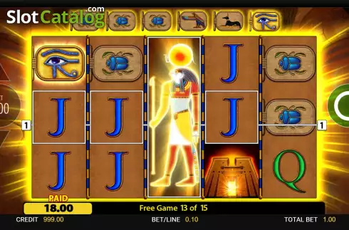 Οθόνη9. Eye of Horus (Reel Time Gaming) Κουλοχέρης
