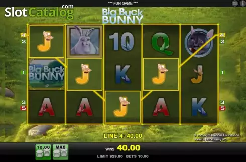 Οθόνη 3. Big Buck Bunny Κουλοχέρης