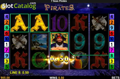 Οθόνη3. 7 Seas Pirates (Merkur) Κουλοχέρης