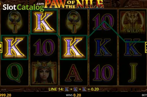 Οθόνη3. Paw of the Nile Κουλοχέρης