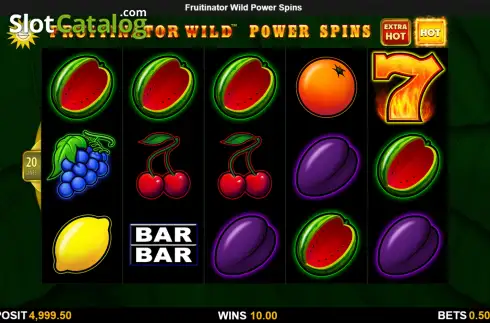 Οθόνη2. Fruitinator Wild Power Spins Κουλοχέρης